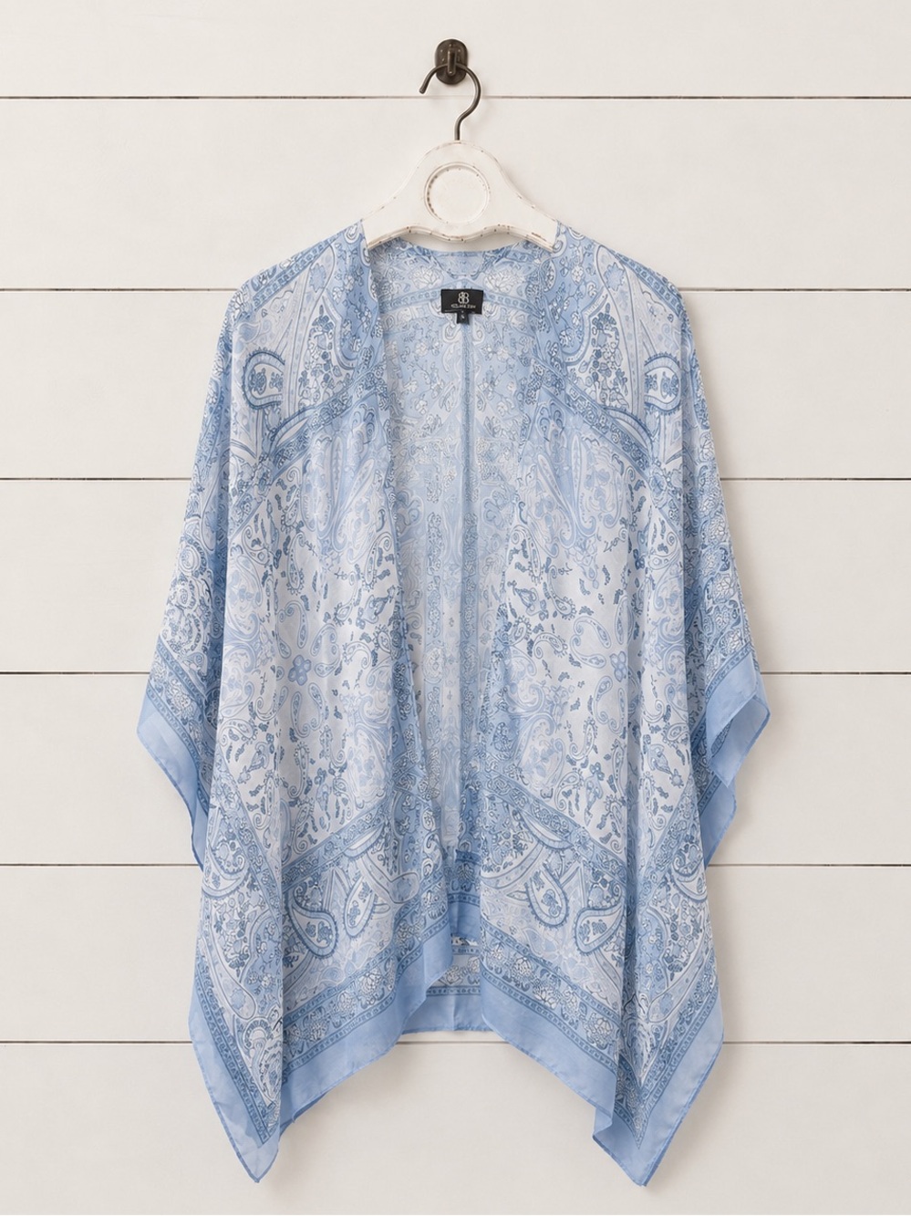 NWT Light Blue Paisley Kimono Cardigan